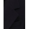 Virgin wool coat with satin lining