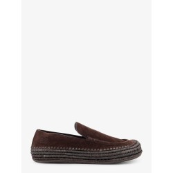 Rio suede and raffia loafers