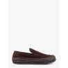 Rio suede and raffia loafers