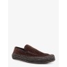 Rio suede and raffia loafers