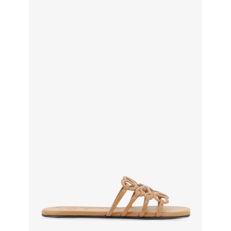 Paula's Ibiza Anagram Petal Leather Sandals