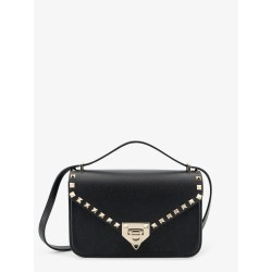 Rockstud leather crossbody bag with stud detail