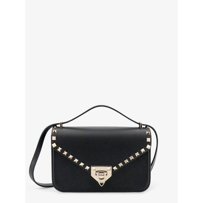 Rockstud leather crossbody bag with stud detail