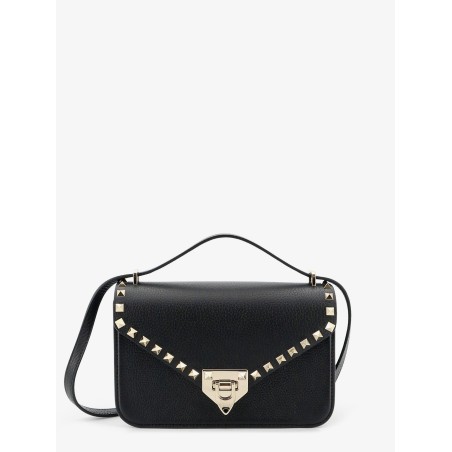 Rockstud leather crossbody bag with stud detail