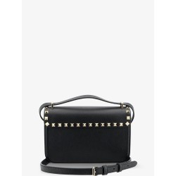Rockstud leather crossbody bag with stud detail