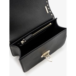 Rockstud leather crossbody bag with stud detail