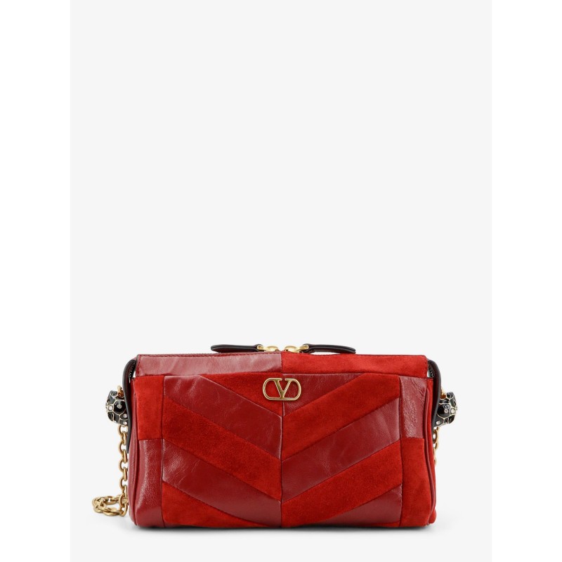 Panthea suede and leather crossbody bag