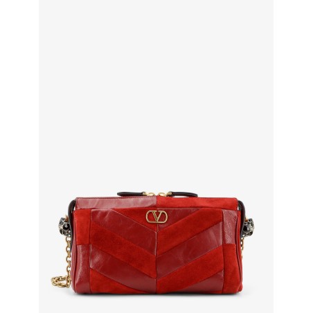 Panthea suede and leather crossbody bag