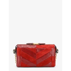 Panthea suede and leather crossbody bag