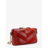 Panthea suede and leather crossbody bag