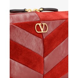 Panthea suede and leather crossbody bag