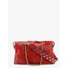 Panthea suede and leather crossbody bag