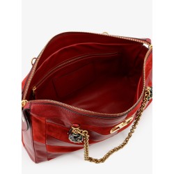 Panthea suede and leather crossbody bag