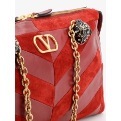 Panthea suede and leather crossbody bag
