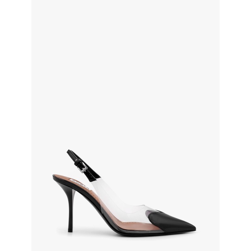 Le Coeur Slingback PVC and leather pumps