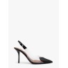 Le Coeur Slingback PVC and leather pumps