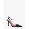 Le Coeur Slingback PVC and leather pumps
