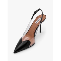 Le Coeur Slingback PVC and leather pumps