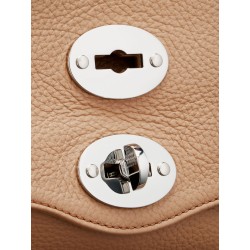 Hammered leather Postina Daily crossbody bag