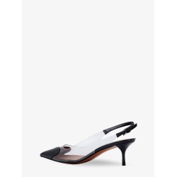 Le Coeur Slingback PVC and leather pumps