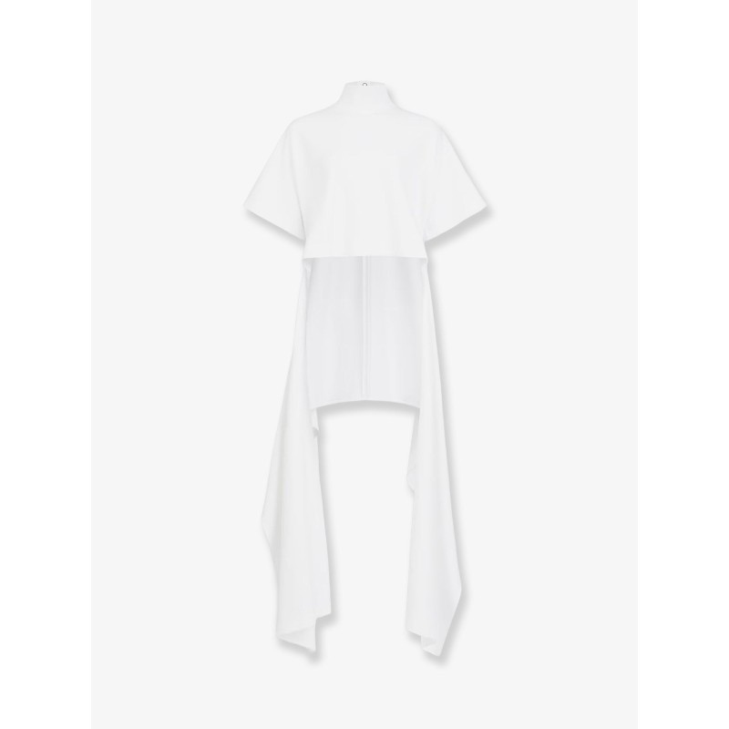 Asym cotton blend t-shirt