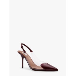 Slingbacks 90 leather and PVC pumps