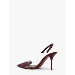 Slingbacks 90 leather and PVC pumps
