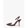 Slingbacks 90 leather and PVC pumps
