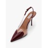 Slingbacks 90 leather and PVC pumps