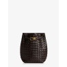 Andiamo Bucket leather crossbody bag with Intrecciato Pattern
