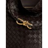 Andiamo Bucket leather crossbody bag with Intrecciato Pattern