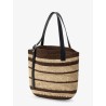Paula's Ibiza Two-Tone Raffia Loop Shopping Bag