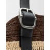 Paula's Ibiza Two-Tone Raffia Loop Shopping Bag
