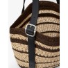 Paula's Ibiza Two-Tone Raffia Loop Shopping Bag