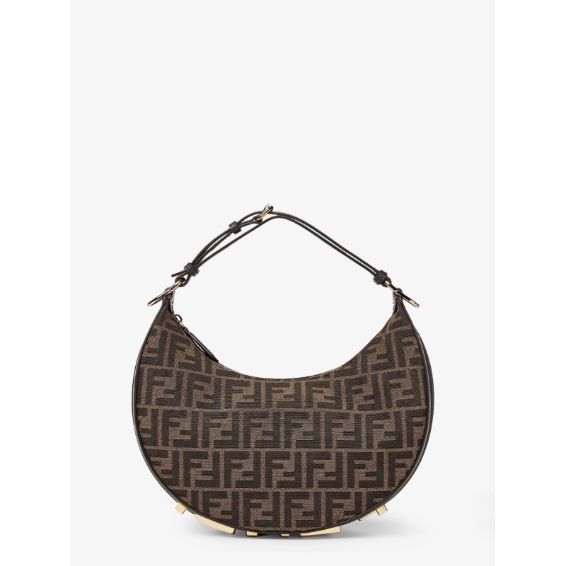 Fendigraphy Small FF jacquard fabric handbag