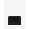 Leather card holder with Intrecciato motif