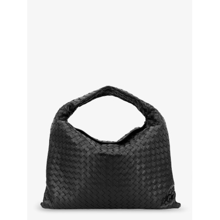 Hop Hobo Leather Shoulder Bag with Intreccio Pattern
