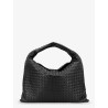 Hop Hobo Leather Shoulder Bag with Intreccio Pattern