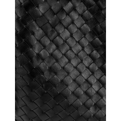 Hop Hobo Leather Shoulder Bag with Intreccio Pattern