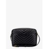 Quilted leather camera bag shoulder bag