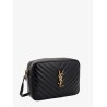 Quilted leather camera bag shoulder bag
