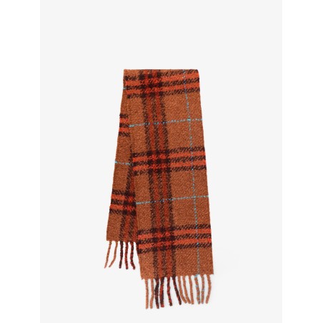 Wool blend and alpaca bouclé scarf