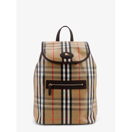 Highlands coated canvas backpack with front logo