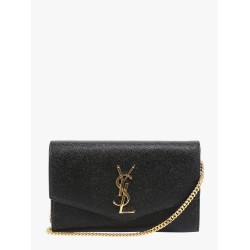 Leather crossbody bag with metal Cassandre logo