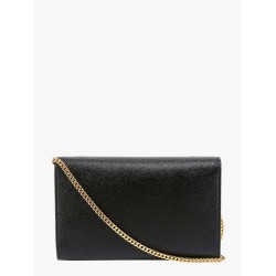 Leather crossbody bag with metal Cassandre logo