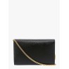 Leather crossbody bag with metal Cassandre logo