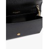 Leather crossbody bag with metal Cassandre logo