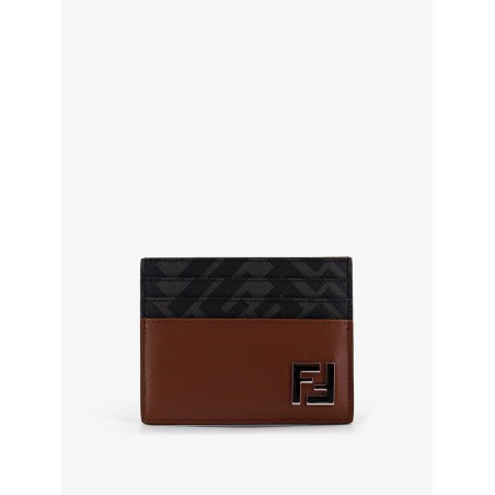 Leather and FF fabric card holder