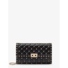 Rockstud Spike leather crossbody bag with iconic all-over studs
