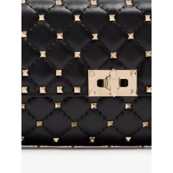 Rockstud Spike leather crossbody bag with iconic all-over studs
